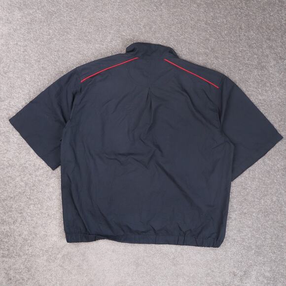 Nike Golf 1/2 Zip Large Blue Short Sleeve Windbreaker Storm Fit Jacket - Picture 4 of 4